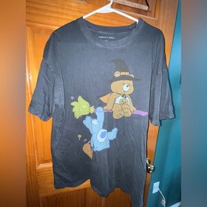 American Eagle Outfitters Black Kids Shirt with Cartoon Print